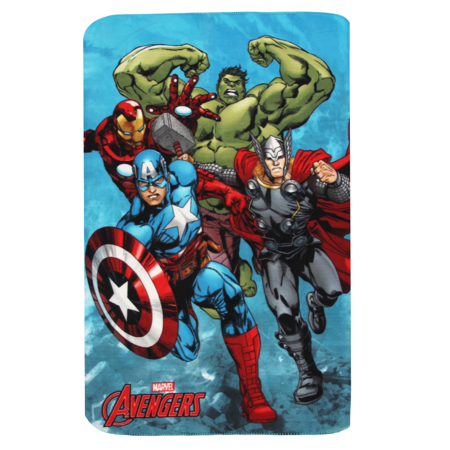 FCZLMMT-01.135 x 150 cm DFTY Avengers Fleece Blanket Throw Fleece Blanket Avengers Age of Ultron Sublimation Double Sided Hulk Ironman Captain America