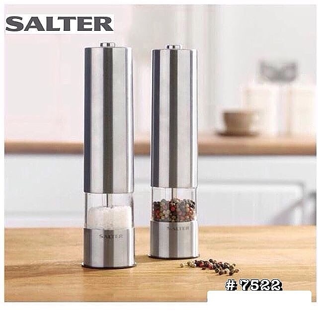 Salter Electronic Salt & Pepper Mill Set