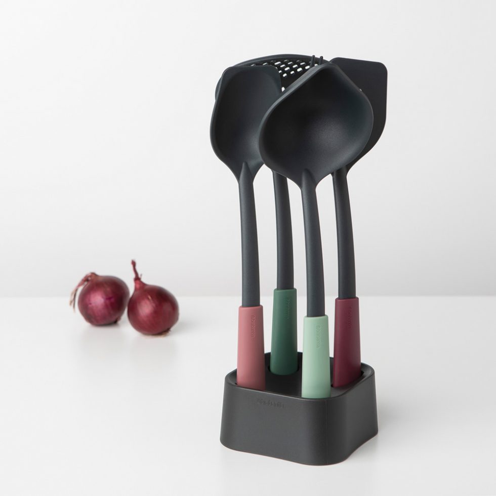 Brabantia Kitchen Utensils Set w’ Stand Luxury Life Kuwait