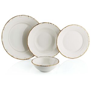 OMS Porcelain Dinnerware Set of 24 Pcs